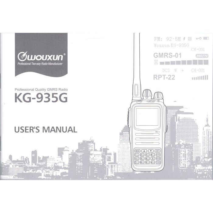 Wouxun KG-935G User Manual