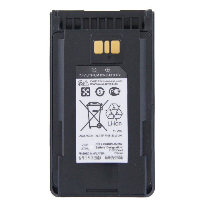XLT BP-FNB133 Battery For Motorola VX-260 and EVX-530 Series Radios (1500mAh)