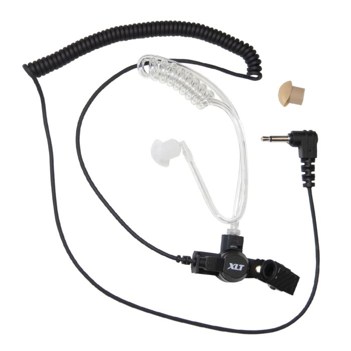 XLT SE110 Listen-Only Surveillance Earpiece w/Coil Cord