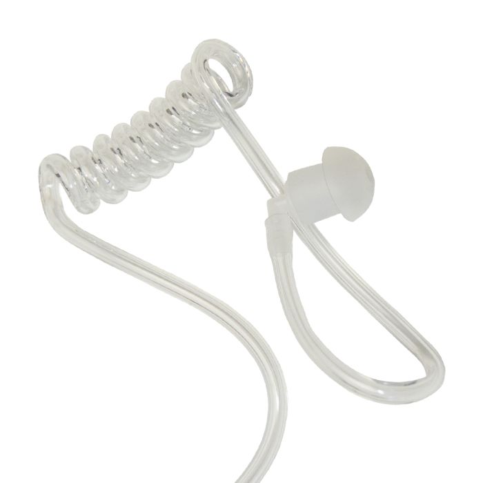 XLT SE110B Surveillance Earpiece with PTT Microphone (Braided Cable)
