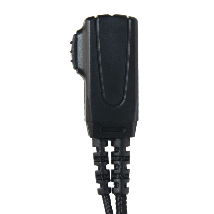XLT SE110B Surveillance Earpiece with PTT Microphone (Braided Cable)