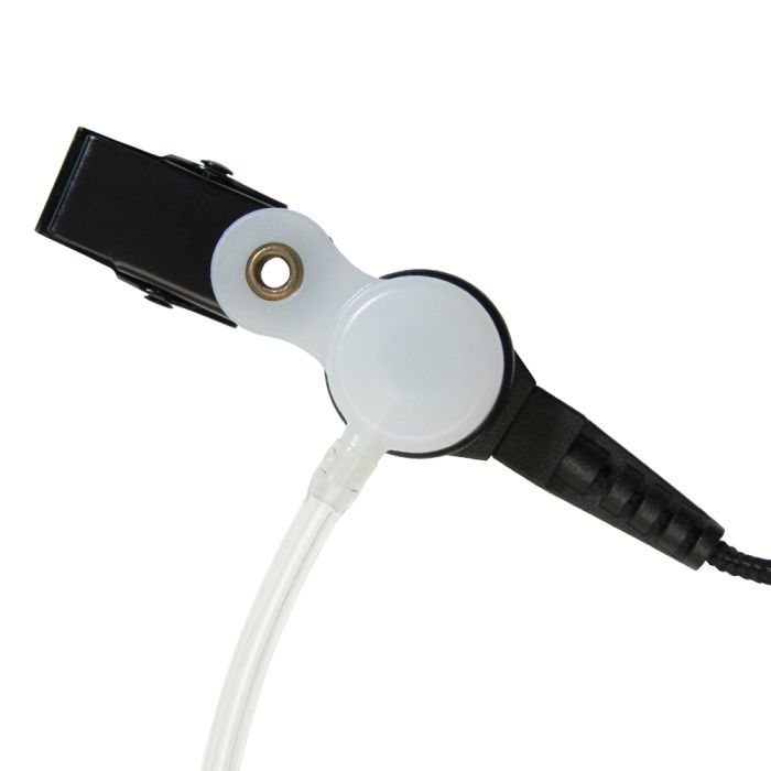XLT SE110B Surveillance Earpiece with PTT Microphone (Braided Cable)