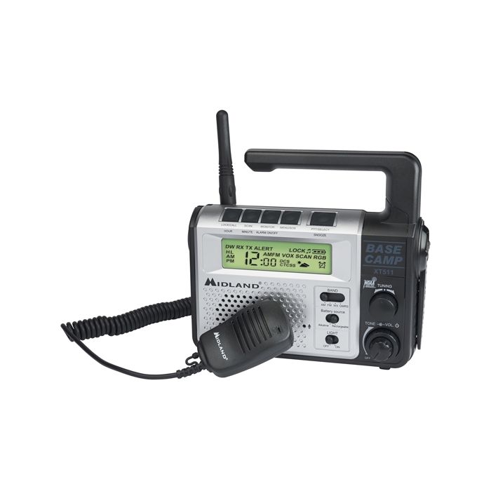 Midland XT511 Base Camp Two Way / Emergency Crank Radio