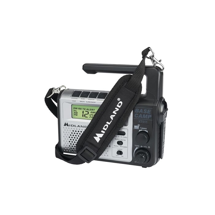 Midland XT511 Base Camp Two Way / Emergency Crank Radio