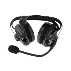 XLT HS500 Heavy Duty Dual Muff Headset with PTT and Mic